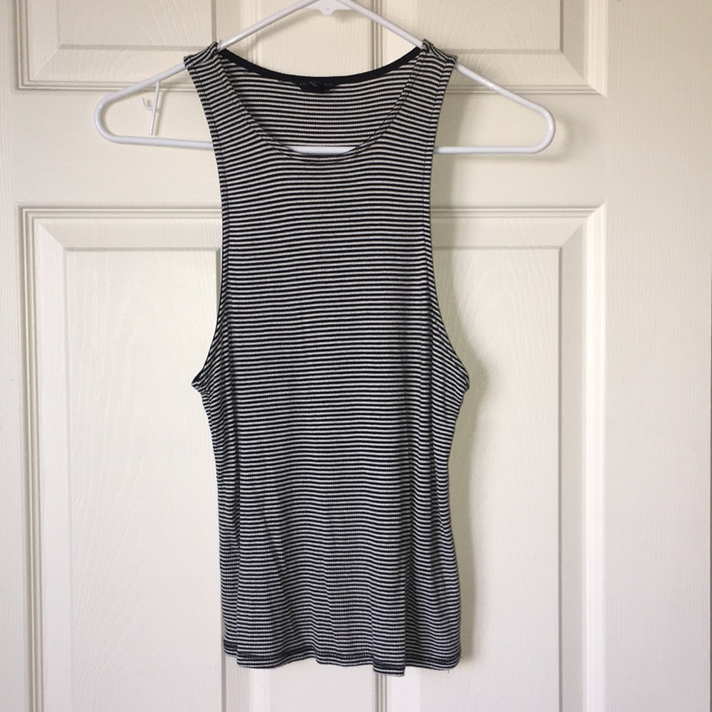 Striped tank crop top